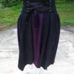 Jupe goth noir et violet