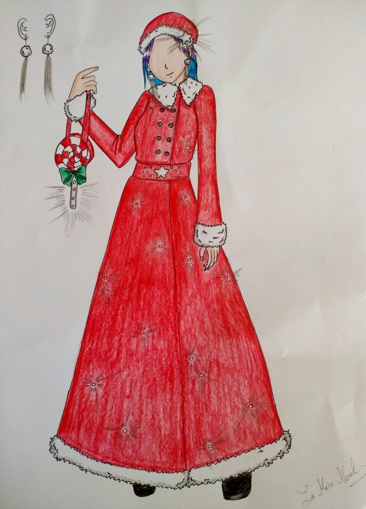  Croquis mère noël 