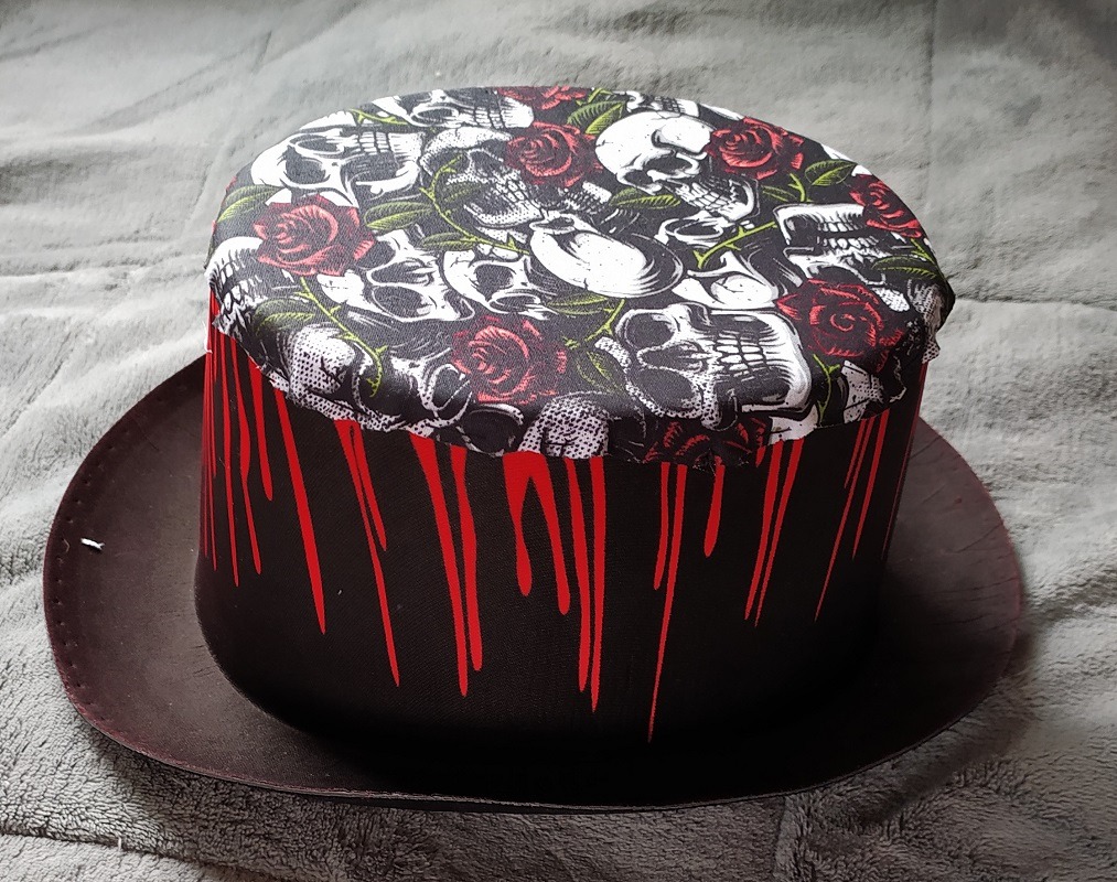  fond chapeau recouvert