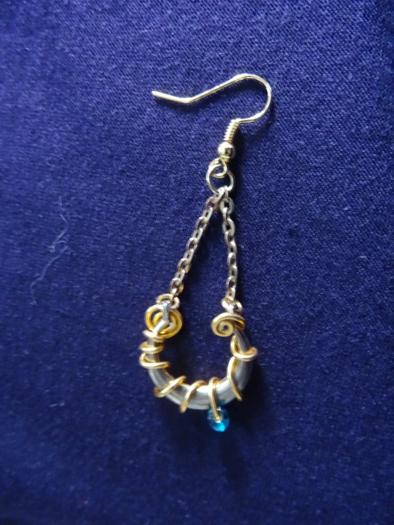 Boucles d'oreilles après