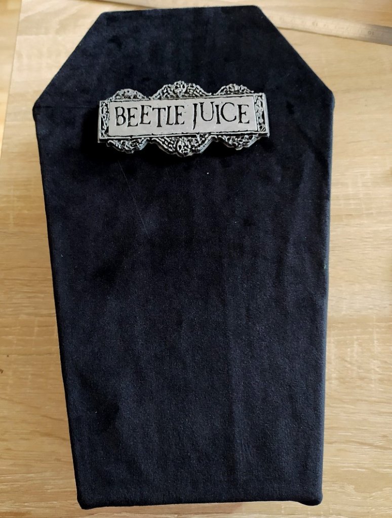  Pose de la plaque Beetlejuice