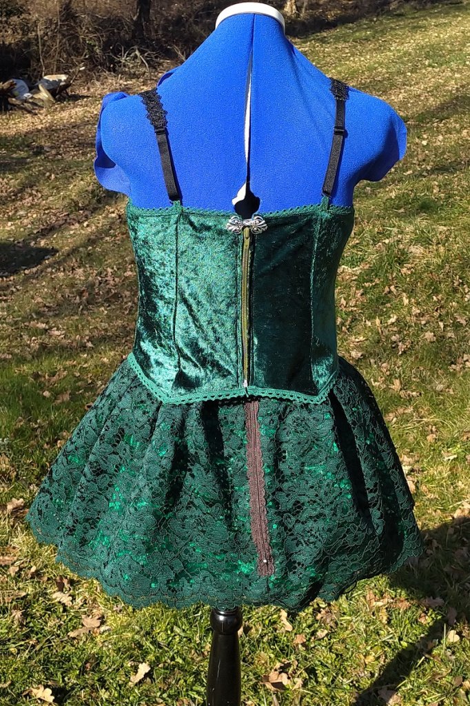 Bustier et jupon poison ivy 