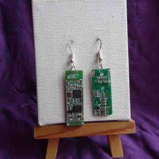 Boucles d'oreilles circuit imprimé