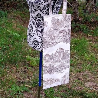 Sac à pain toile de Jouy