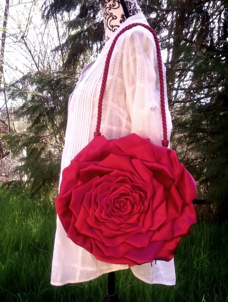Sac rond rose